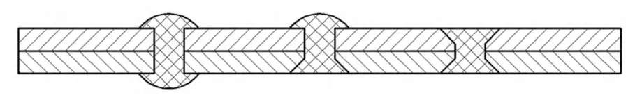 Fig. 4 Schematic diagram of the completed riveted state